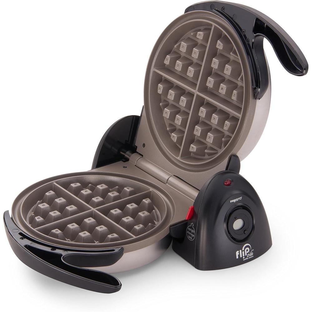 imagePresto 03510 Ceramic FlipSide Belgian Waffle Maker Nonstick Cool Touch Handles Black108