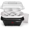 Easy Store Electric Egg Cooker – 6, Black/White