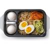 Presto 04634 Bento Electric Cooker – Compact Dual Compartment Cooker for Ramen, Eggs, Veggies and More, Perfect for Dorm Rooms, Includes Spoon/Fork(Compact)