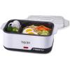Presto 04634 Bento Electric Cooker – Compact Dual Compartment Cooker for Ramen, Eggs, Veggies and More, Perfect for Dorm Rooms, Includes Spoon/Fork(Compact)