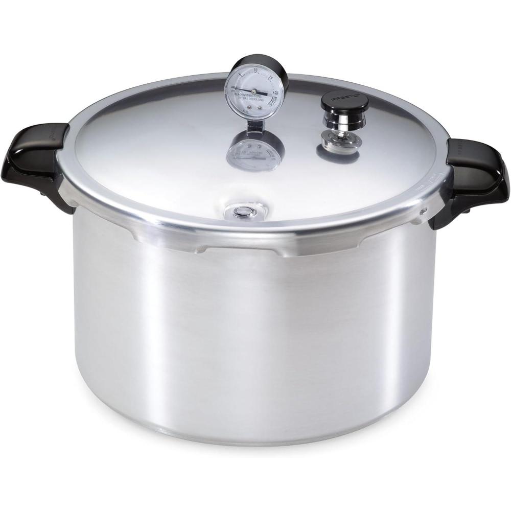 imagePresto 01755 16Quart Aluminum canner Pressure Cooker One Size Silver
