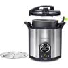 Presto 02152 17-Quart Digital Pressure Canner – Digital Display, Waterbath Capable, 10 Built-In Safety Features, Recipe Book, Stainless Steel(17 Quarts)
