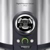 Presto 02152 17-Quart Digital Pressure Canner – Digital Display, Waterbath Capable, 10 Built-In Safety Features, Recipe Book, Stainless Steel(17 Quarts)