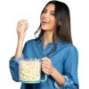 Presto 04811 PopLite My Munch Hot Air Popcorn Popper – Personal Sized, Built-In Serving Bowl, Compact Design, 8 Cups, Blue(8-Cups)