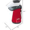 Presto 04820 Poplite Hot Air Popcorn Popper – Built-In Measuring Cup + Melts Butter, Easy to Clean, Built-In Cord Wrap, 18 Cups, Yellow(Red)