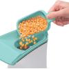 Presto 04869 Poplite Hot Air Popcorn Popper – Built-In Measuring Cup + Melts Butter, Easy to Clean, Built-In Cord Wrap, 18 Cups, Aqua/White(18 Cups)