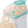 Presto 04869 Poplite Hot Air Popcorn Popper – Built-In Measuring Cup + Melts Butter, Easy to Clean, Built-In Cord Wrap, 18 Cups, Aqua/White(18 Cups)
