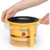 Presto 05206 Showtime Gourmet Oil Popcorn Popper – 9-Cups, Built-In Serving Bowl, Compact Design, Ceramic Nonstick, PFAS Free, Yellow