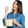 Presto 05206 Showtime Gourmet Oil Popcorn Popper – 9-Cups, Built-In Serving Bowl, Compact Design, Ceramic Nonstick, PFAS Free, Yellow