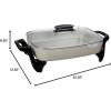 Presto 06856 16-Inch Ceramic Electric Skillet, Grey(Skillet)