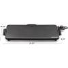 Presto 07072 22-Inch Extra Large Griddle, 22″x 13″, Low Profile Design, Ceramic Nonstick, Black(Griddle)