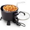 Presto 8-Quart Big Kettle, Steamer and Deep Fryer Multi-Cooker, Black