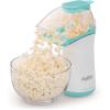 Presto 04869 Poplite Hot Air Popcorn Popper – Built-In Measuring Cup + Melts Butter, Easy to Clean, Built-In Cord Wrap, 18 Cups, Aqua/White(18 Cups)