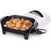 Presto 06620 11-Inch Electric Skillet,Black/White(11″)