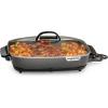 Presto 06858 16-Inch Slimline Electric Skillet with Glass Cover – Nonstick, Adjustable Temperature, Black